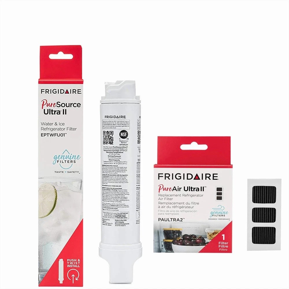 Sealed Frigidaire EPTWFU01 PureAir Ultra II PAULTRA2 Water Air Filter Combo Kit