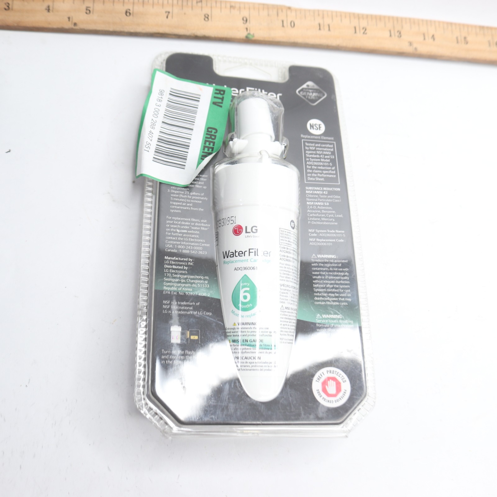 LG Premium Refrigerator Filter ADQ360061