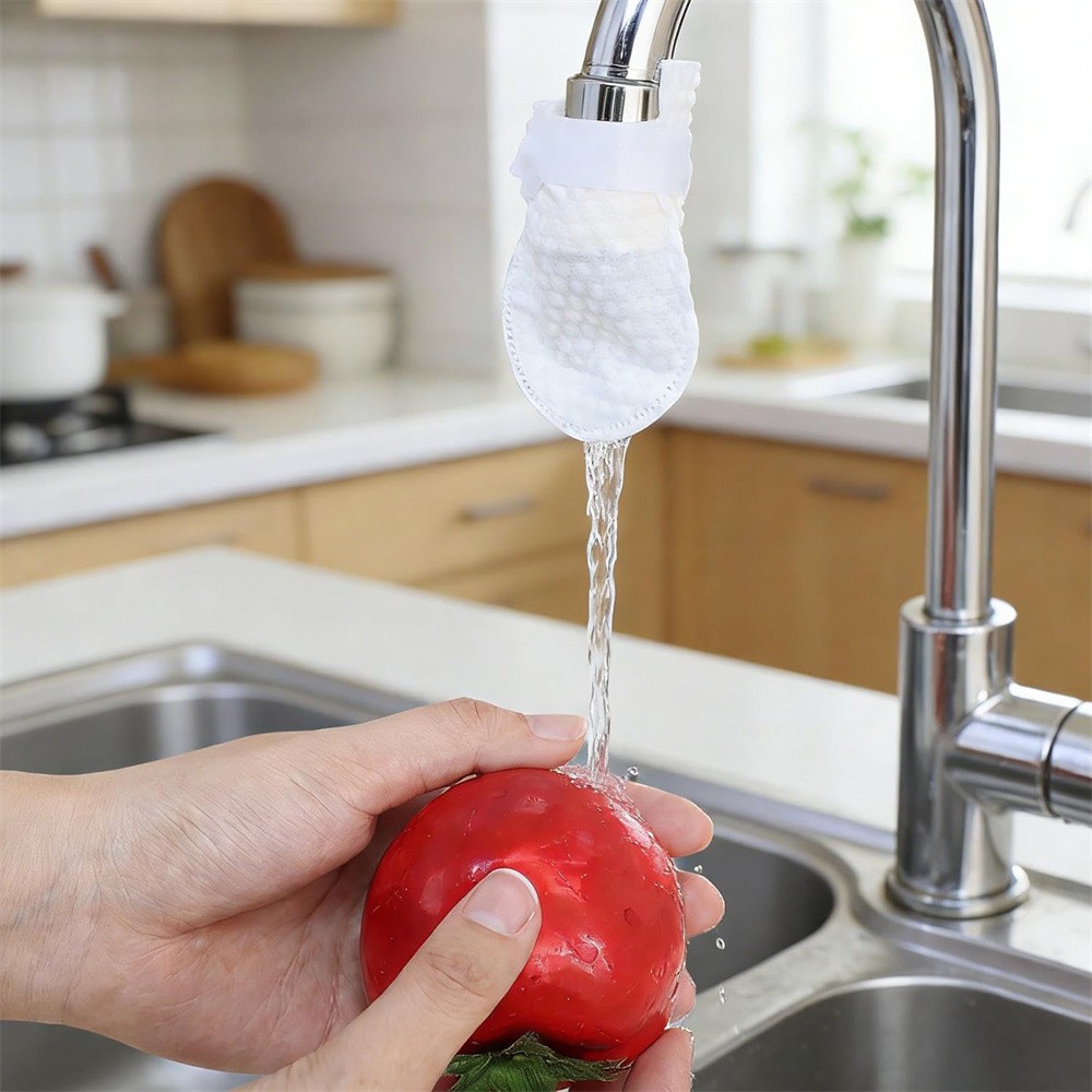Faucet Filter Cotton Bag Tap Water Purifier Thickened with T-Strap for Kitchen