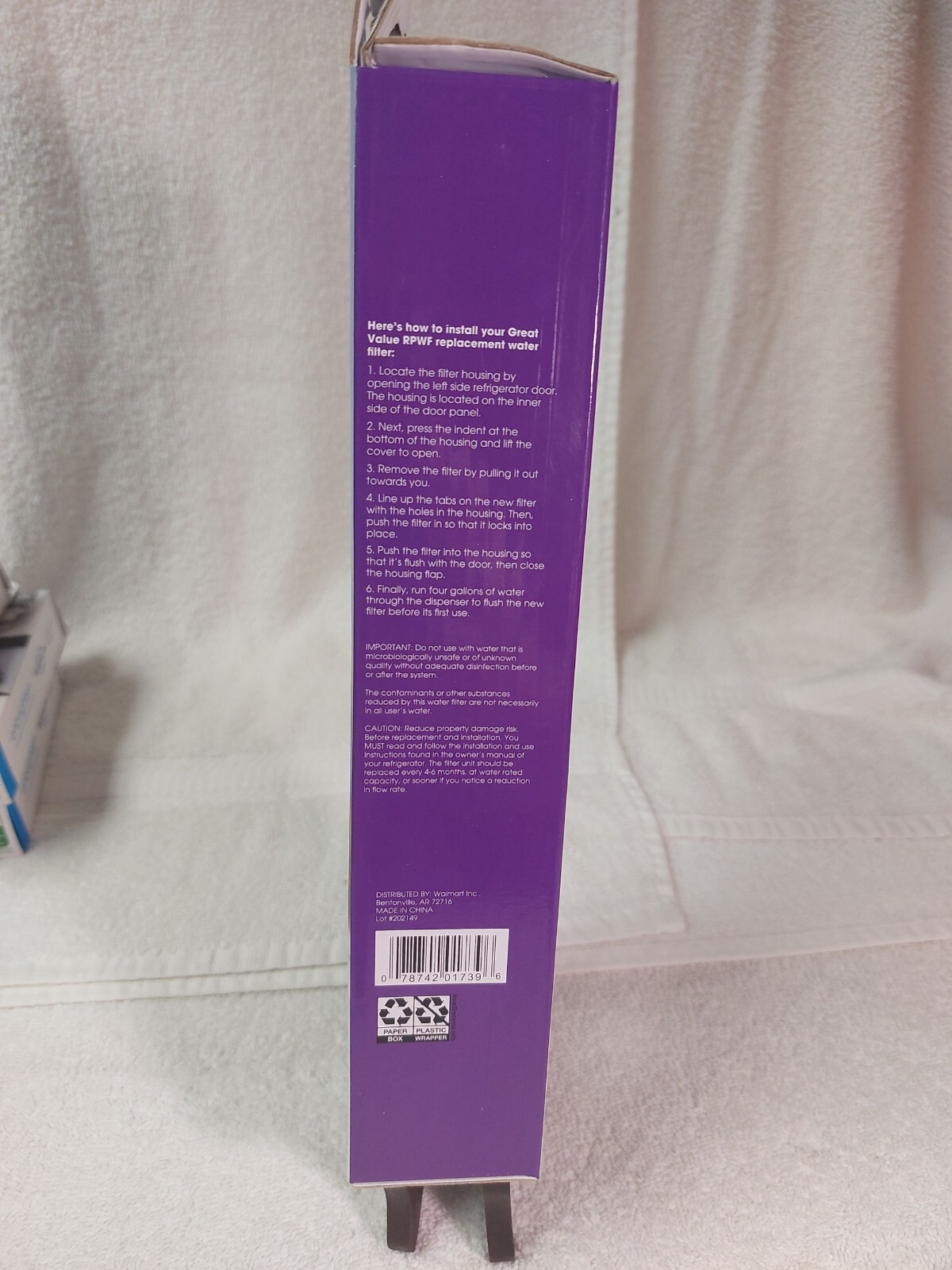 Great Value Refrigerator Water Filter Replaces Ge Model RPWF 6months 300 gallons