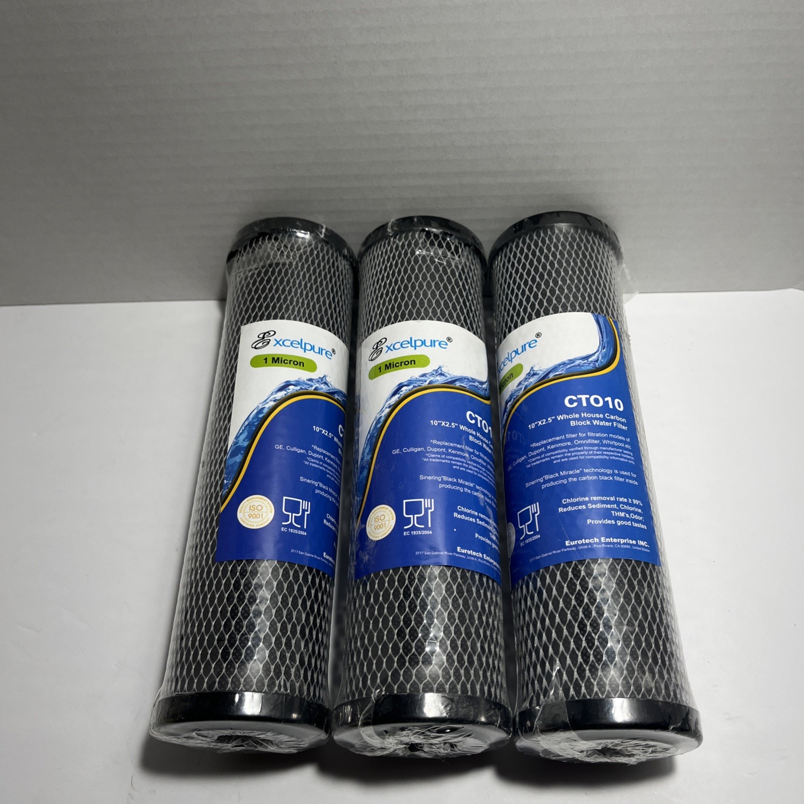 Excelpure CT010 Sintering Activated Carbon Block Water Filter 10″ x 2.5″ house