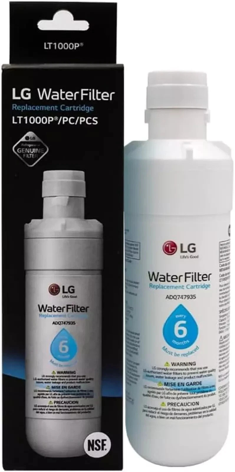 LG Family Refrigerator Filter Element LT1000P ( 2-pack)