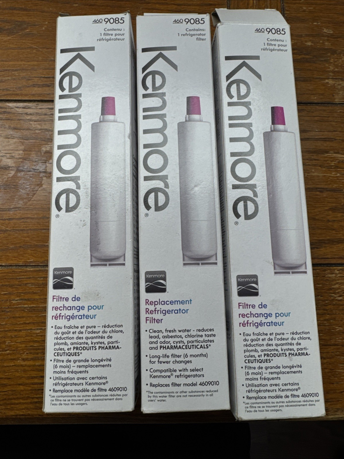 New Lot of 3 Kenmore 9085 Replacement Refrigerator Water Filter 4609085