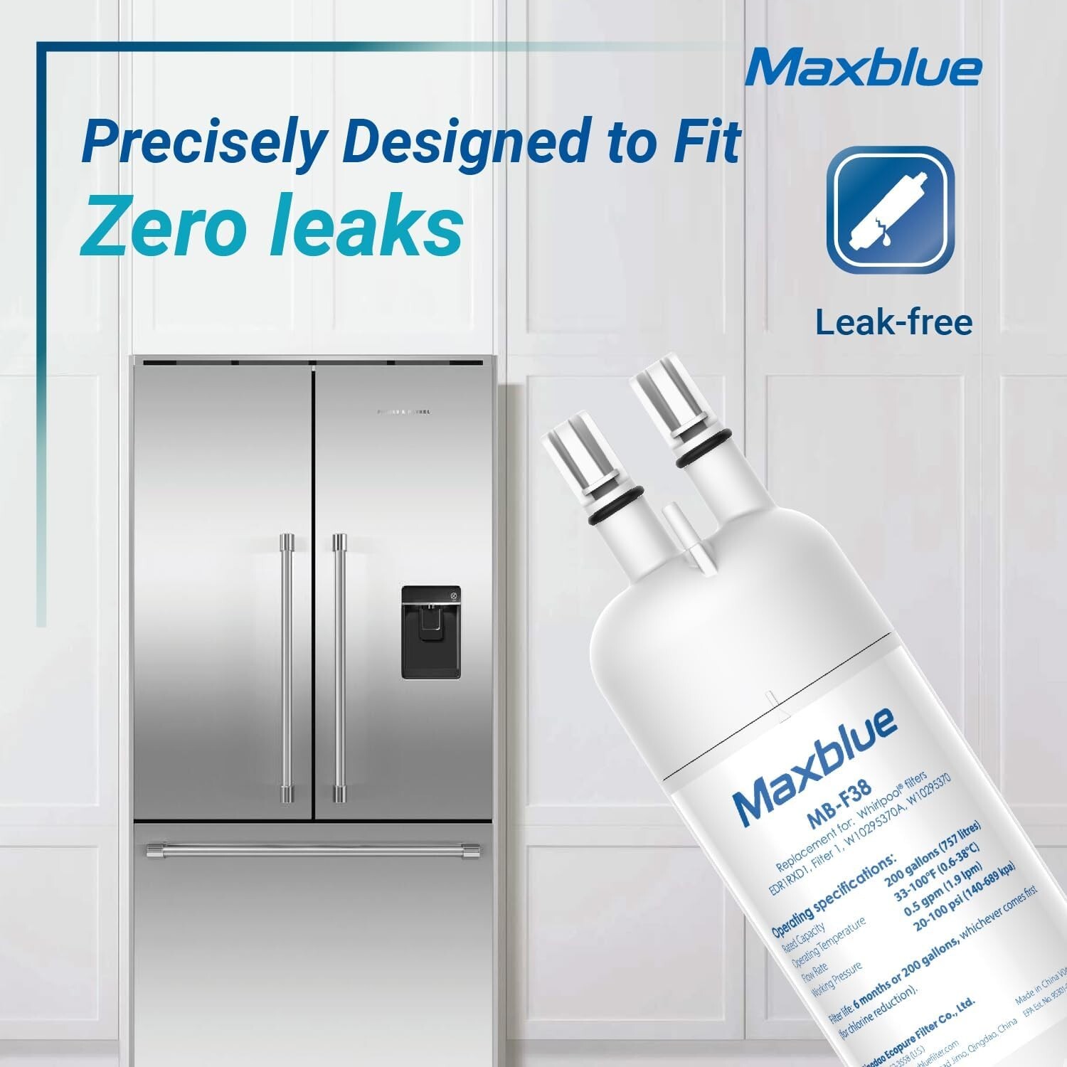 Maxblue MB-F08 Refrigerator Filter, Replacement for Kenmore® 46-9083, 46-9030