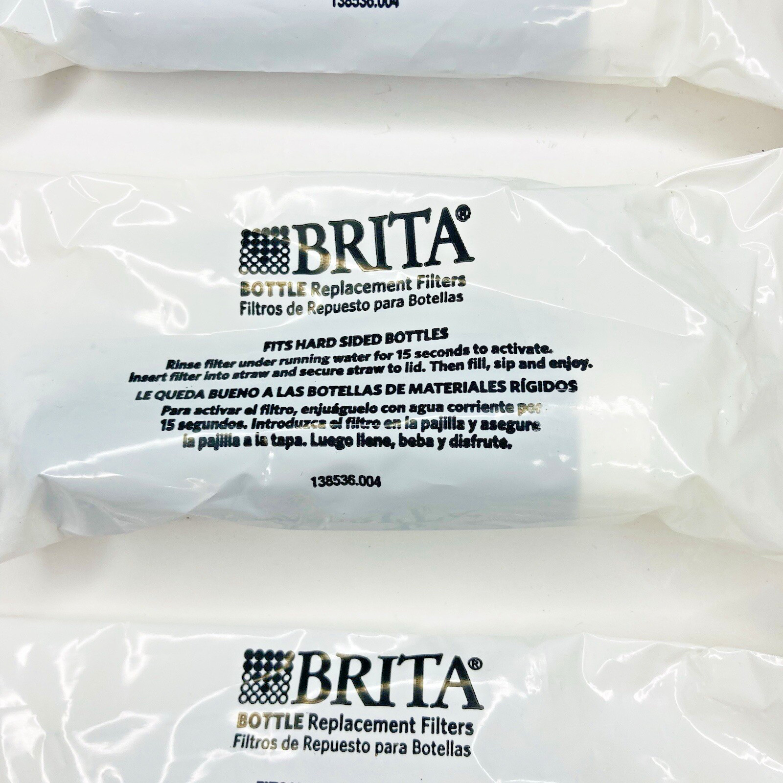 4 BRITA Bottle Replacement Filters Filters 1 Year Pack Individually NEW Sealed