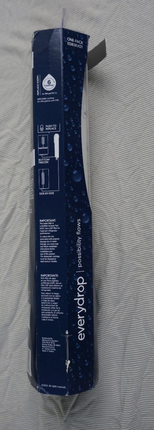 Whirlpool Everydrop #3 Refrigerator Ice & Water Filter Filtration – Brand New