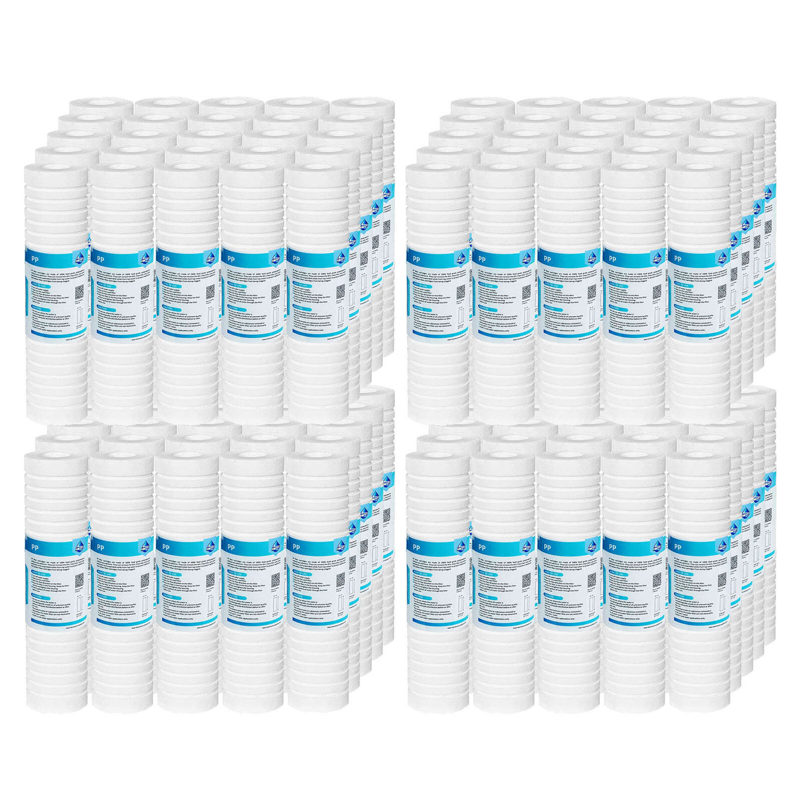 5/1/0.5 Micron 10″x2.5″ Grooved Sediment Water Filter for Whole House RO System