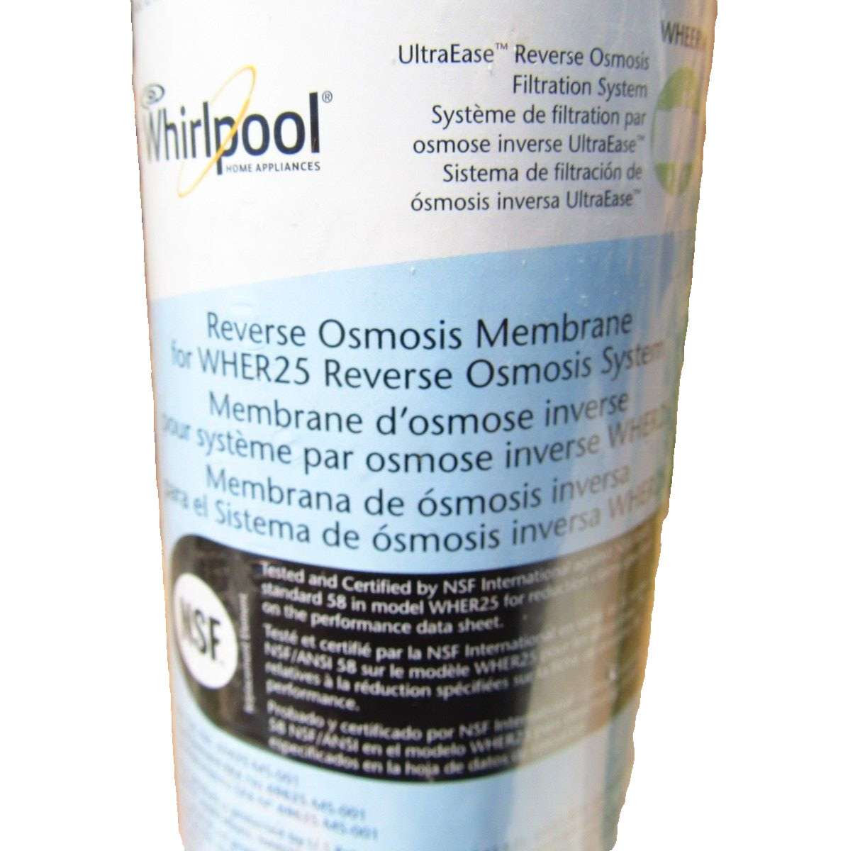 Pack of 2 WHEERM Whirlpool UltraEase Reverse Osmosis Membrane WHAROS5 and WHER25