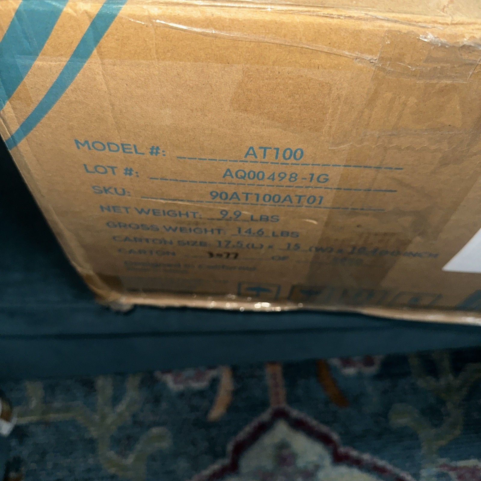 AquaTru Carafe Countertop Water Purifier – Model AT100 -OPEN BOX – used twice