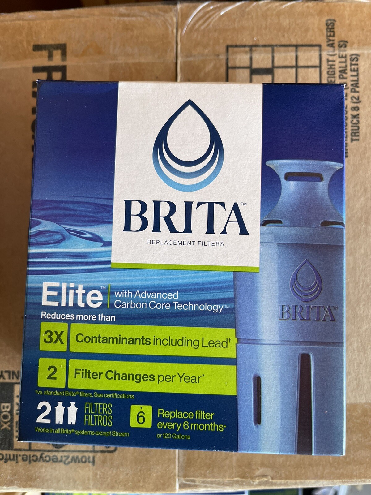Brita Longlast Replacement Filters for Pitchers Dispensers – 2 Count