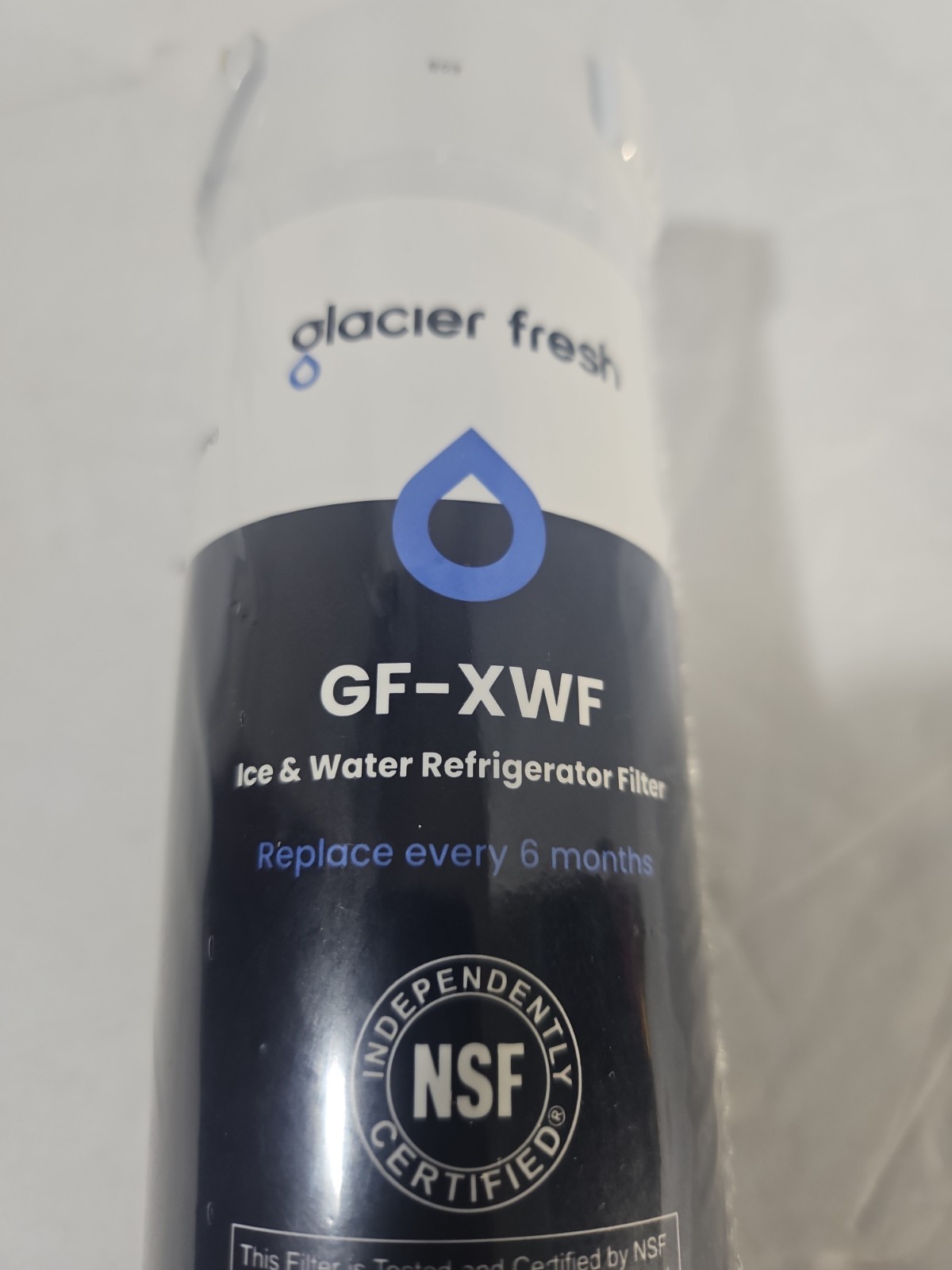 GLACIER FRESH GF-XWF Refrigerator Water Filter Replacement for GE XWF New