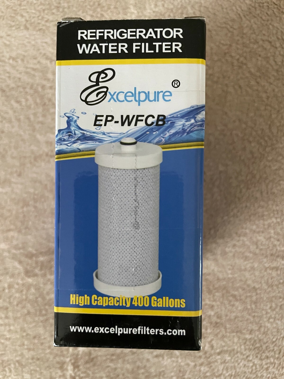 2 Pack EXCELPURE Refrigerator Water Filter Fits Frigidaire & Kenmore «Brand New»