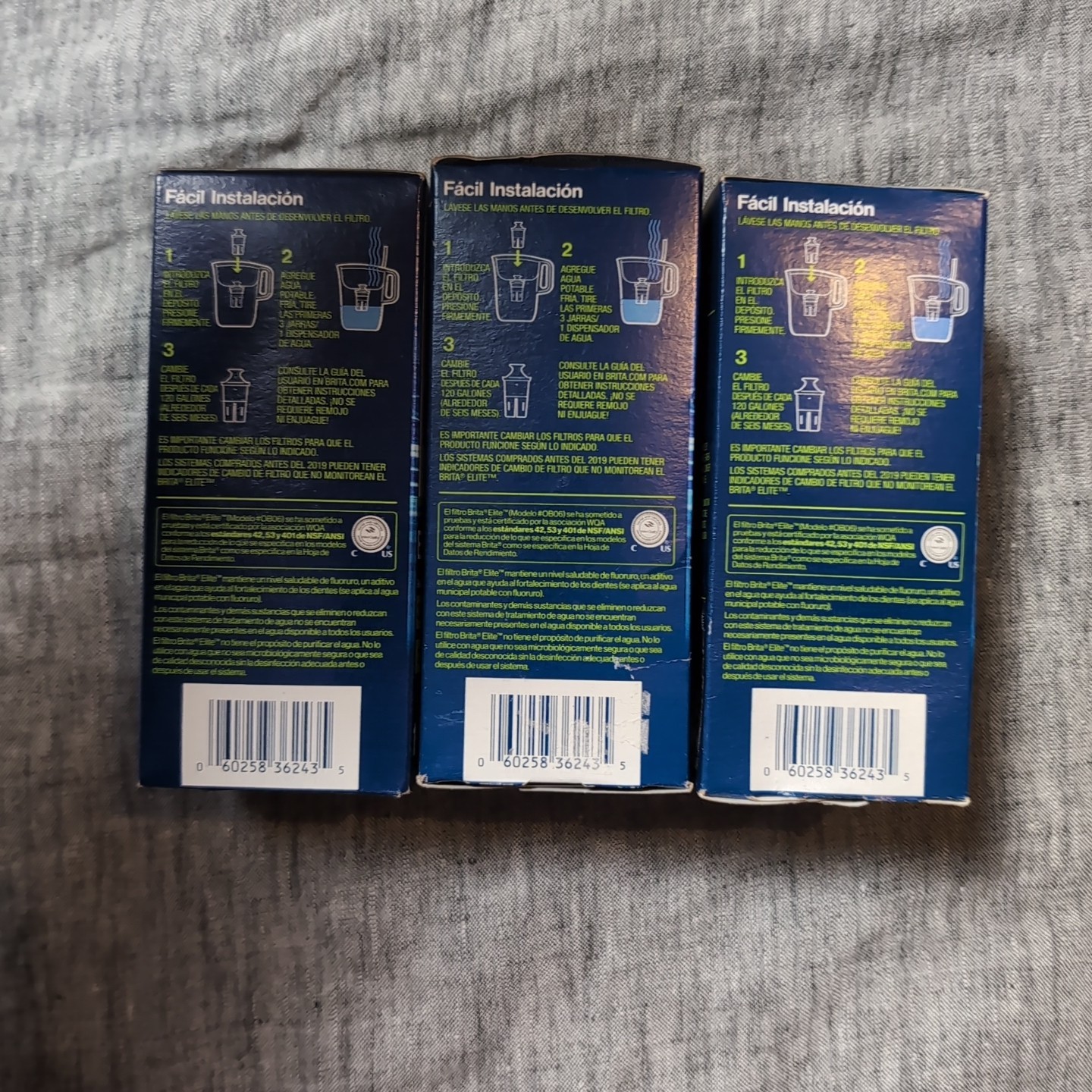 3-Pack BRITA ELITE Replacement Filter 6 Month (BRAND NEW FACTORY SEALED IN BOX)