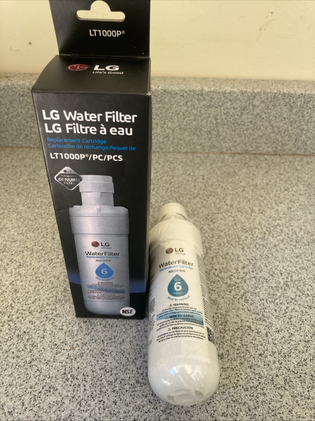 Replacement Water Filters For LG. LT1000P/PC/PCS – New 2 Sealed Filters