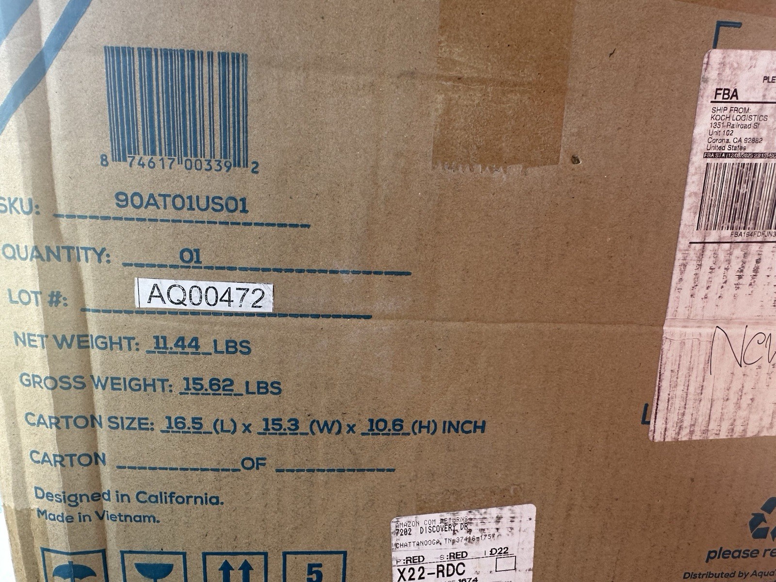 AquaTru 5 Stage ATU100 Reverse Osmosis Filter System Under Sink Purification