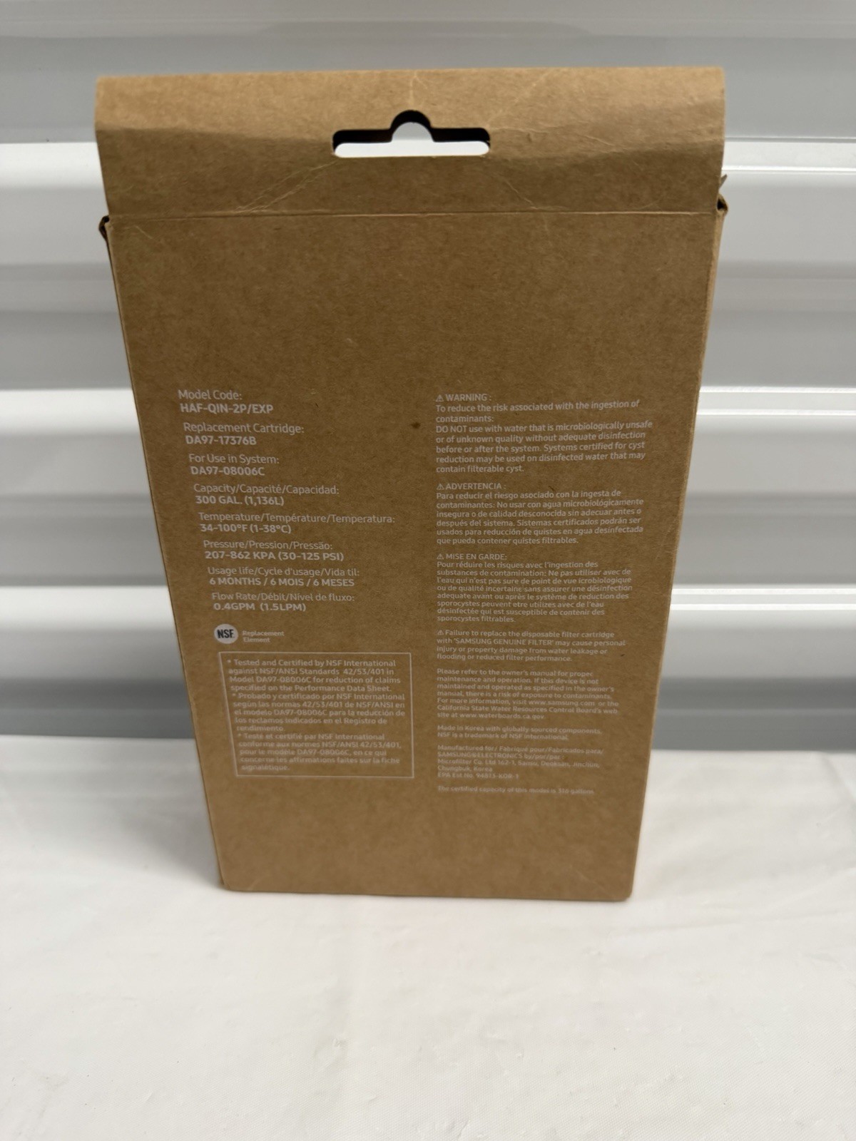 Samsung HAF-QIN/EXP Refrigerator Water Filter 2 Pack Genuine OEM