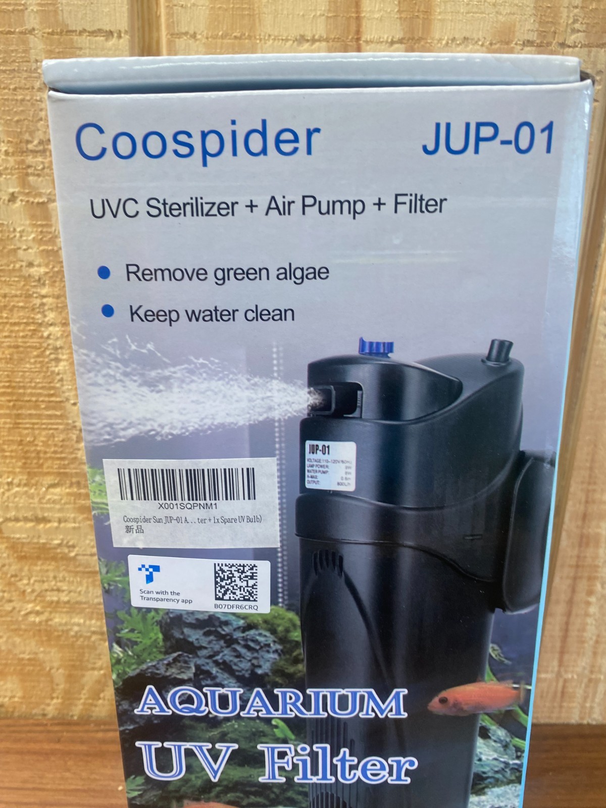 Aquarium UV Filter Remove Green Algae Keeps Water Clean UVC Sterilizer Air Pump
