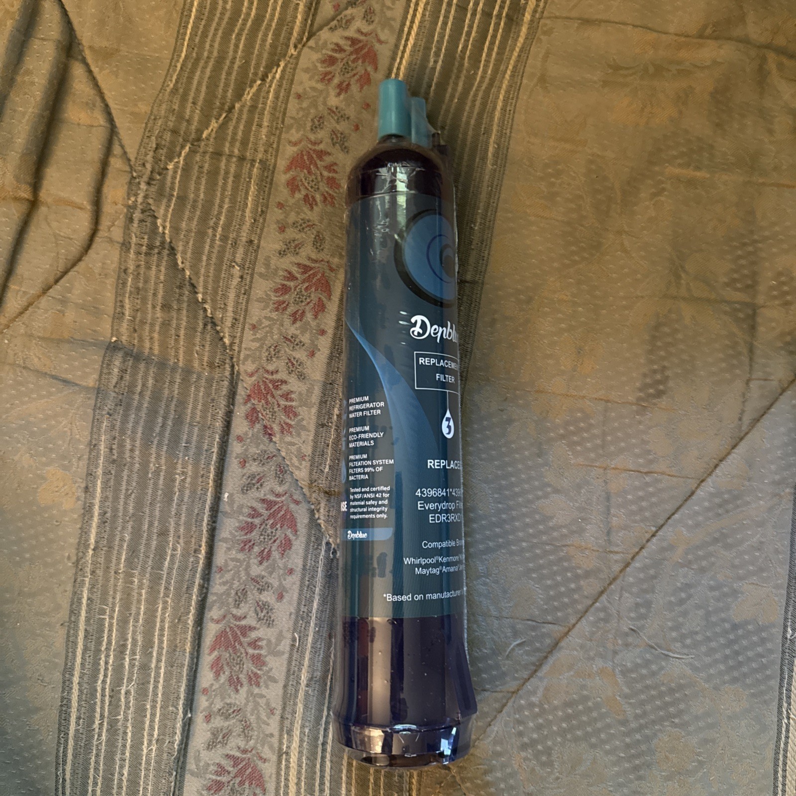 2 DENBLUE REFRIGERATOR Replacement WATER ICE FILTER 3 4396841 43968710 EDR3RXD1