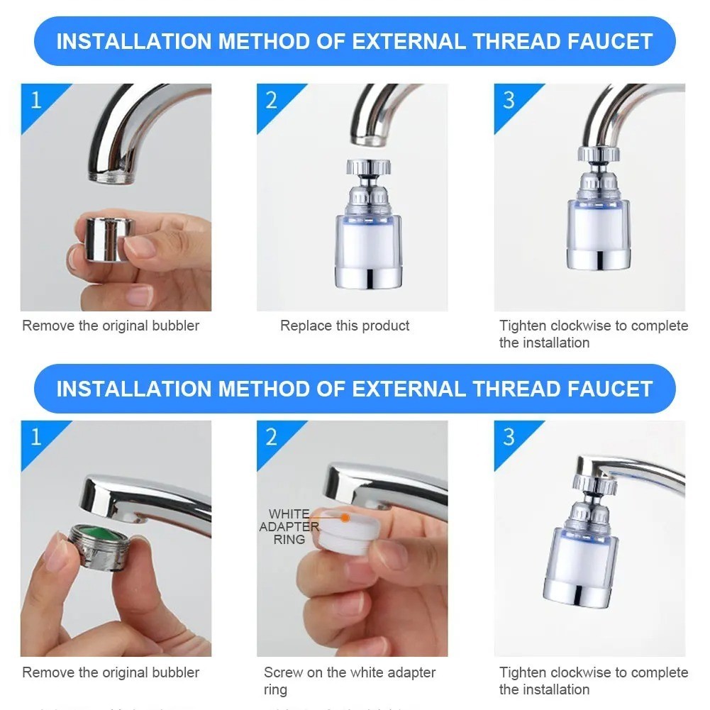 Faucet Water Filter Tap Filtration Kitchen Bathroom Sink Mount Purifier System