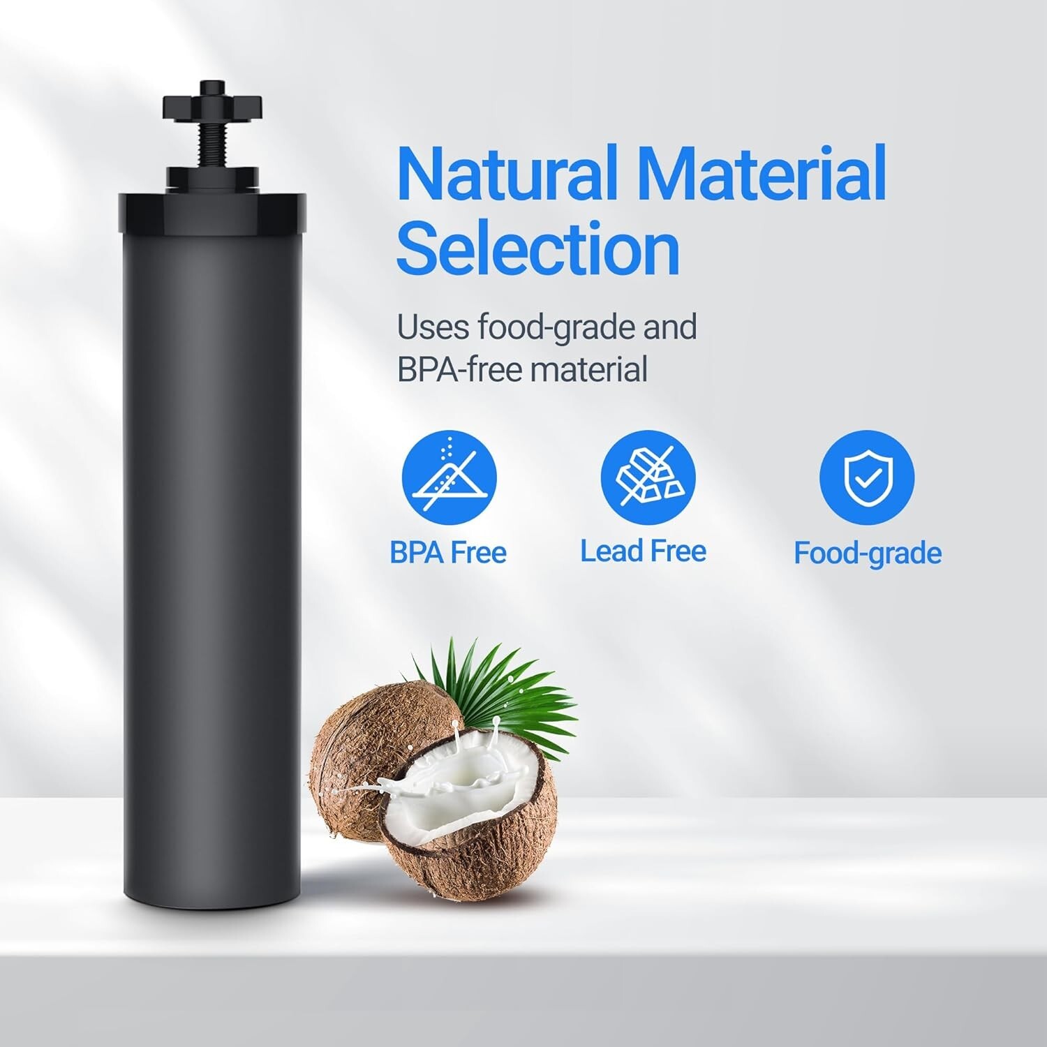 Filterlogic NSF/ANSI 42&372 Certified Water Filter,Replacement for Berkey®(4)