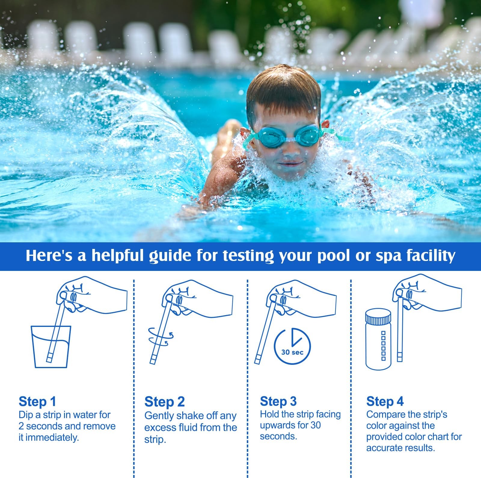 Pool Test Strips 7-in-1 (150Pcs)| Hot Tub for Swimming &…