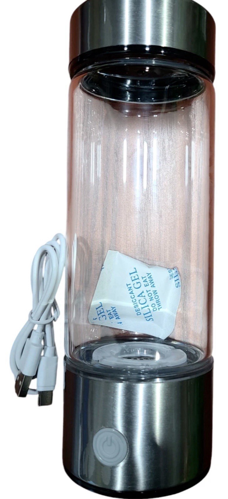 Hydrogen Rich Alkaline Water Ionizer Generator Bottle Cup Portable 420ml USB New