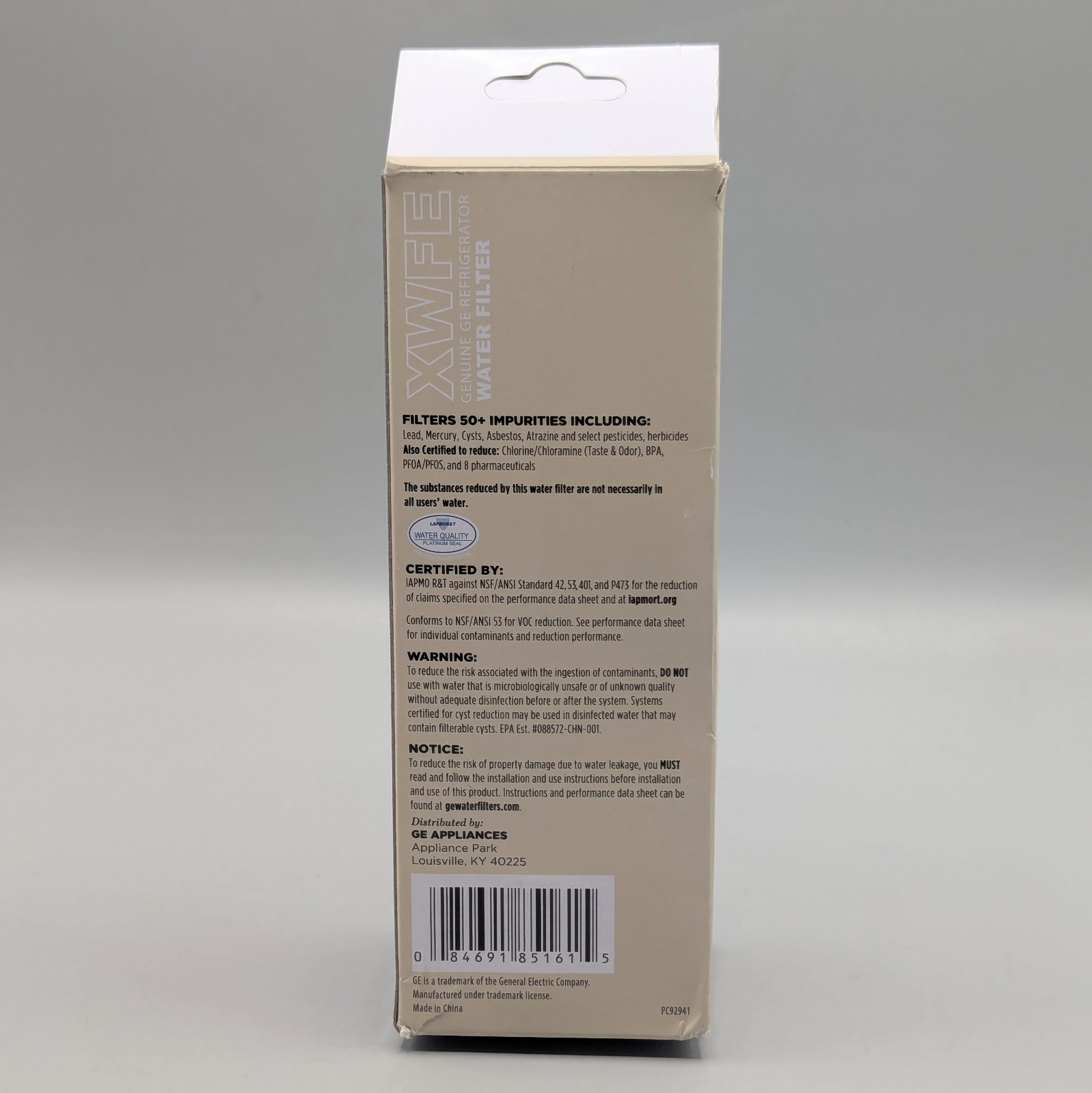 New GE XWFE Refrigerator Water Filter White Replacement
