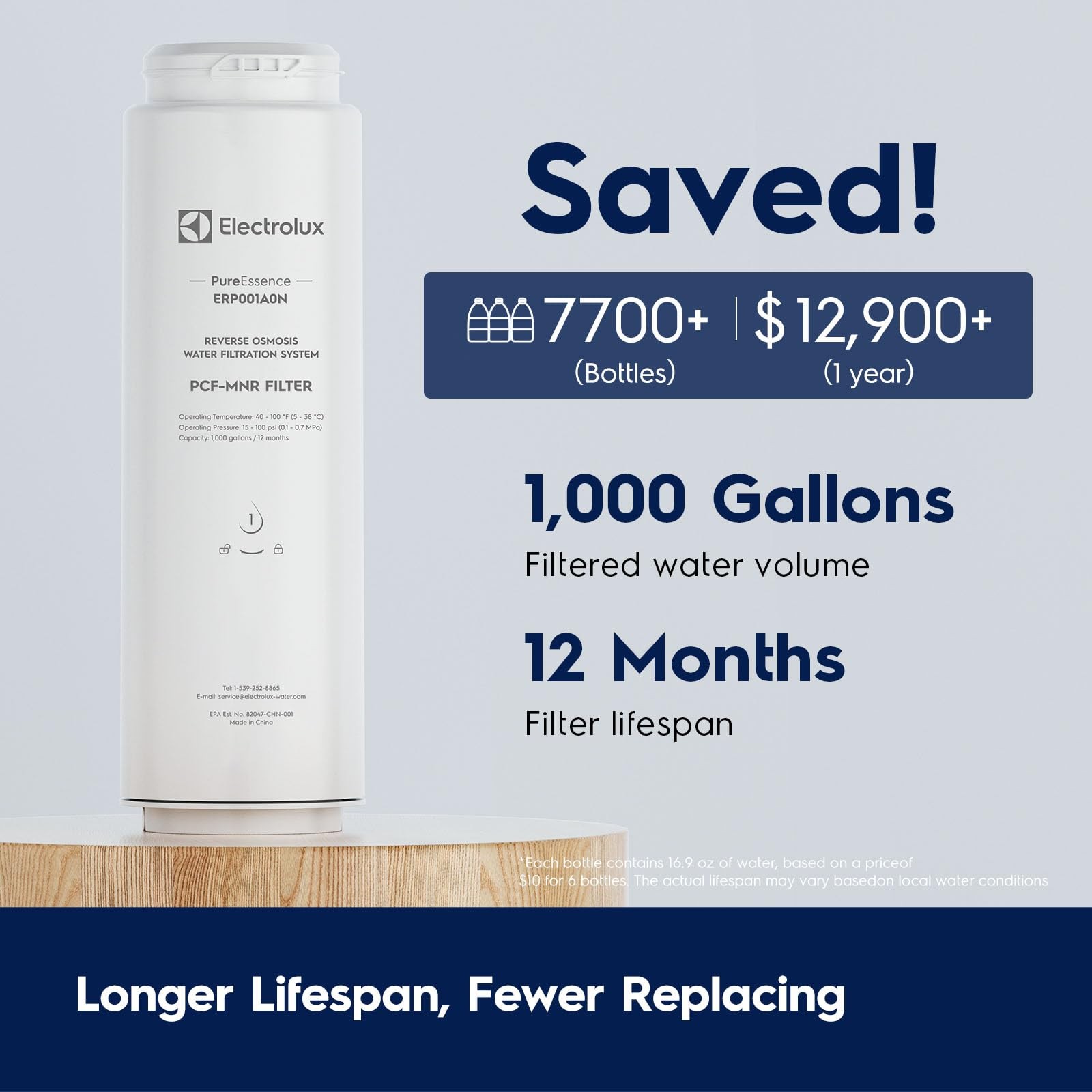 PureEssence PCF-MNR Mineralization Filter, Under-Sink Tankless RO Post-Carbon…