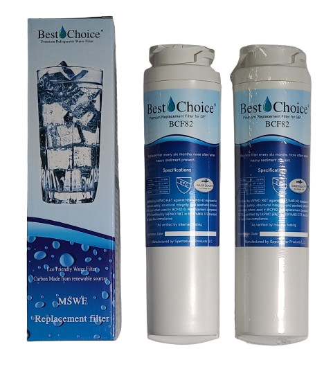 Best Choice BCF82 Fits GE MSWF Certified Refrigerator Water Filter 2-PacK NEW