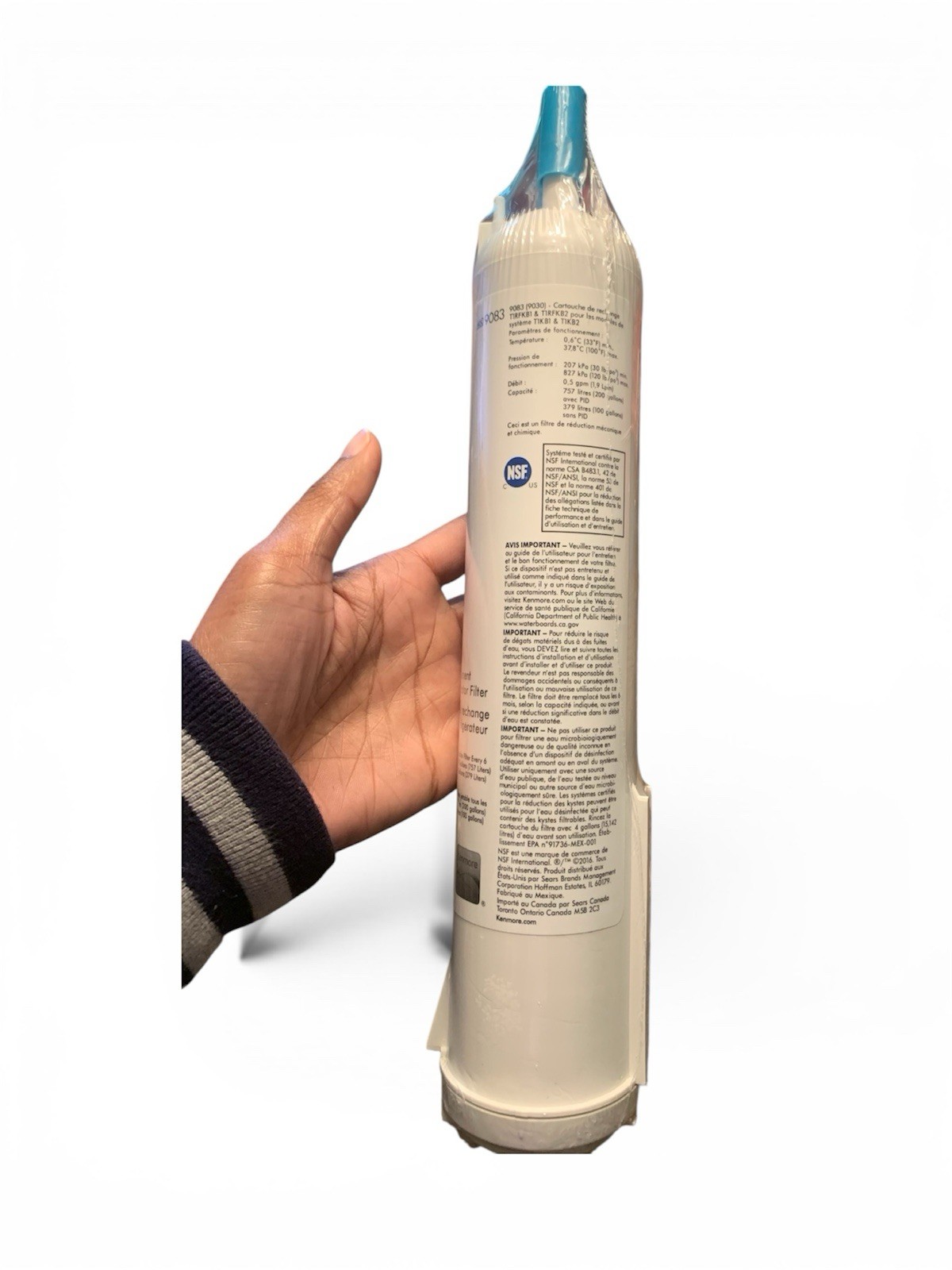 Kenmore 9083 Replacement Refrigerator Water Filter 46-9083 White NEW SEALED
