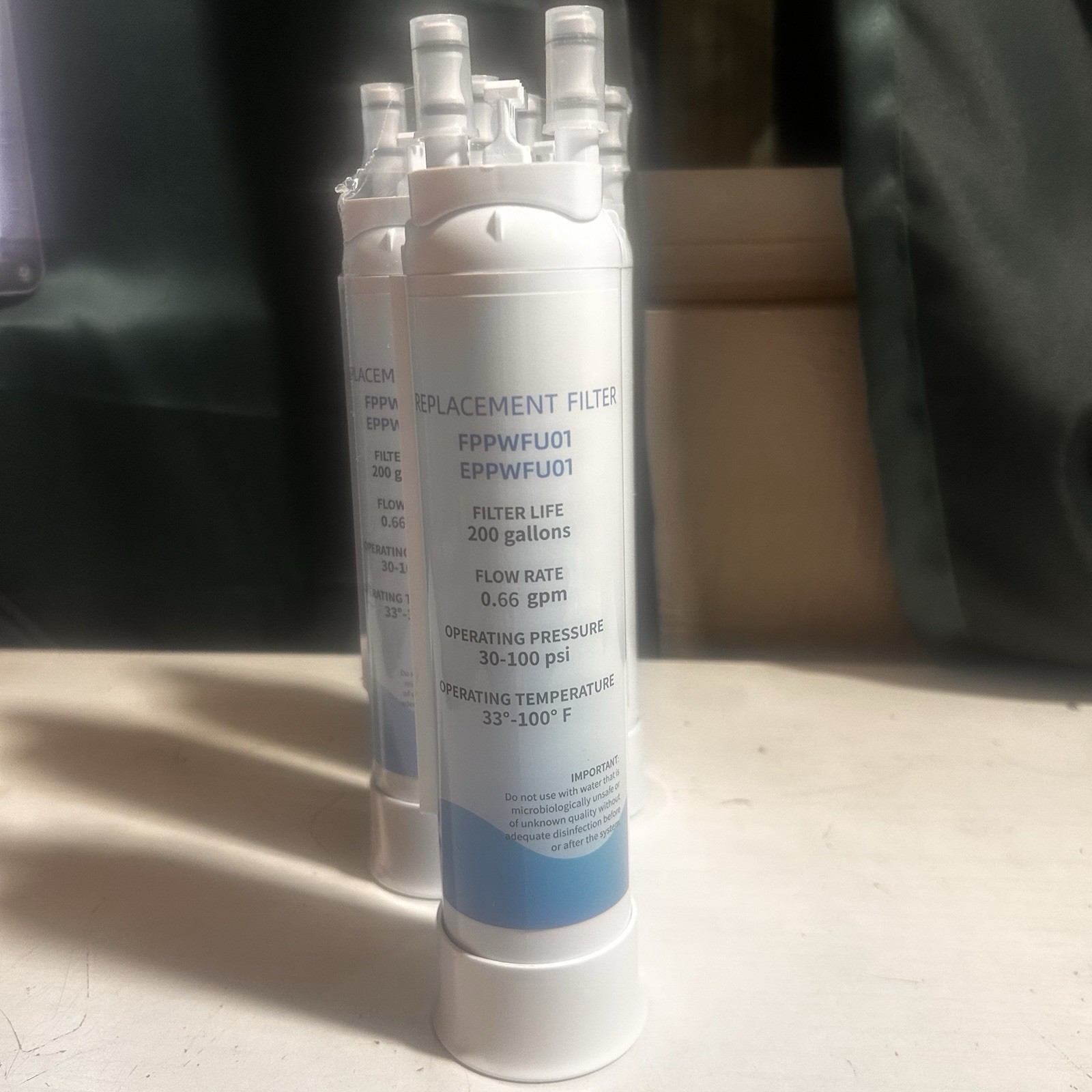 Replacement Filters Unbranded Fppwfu01 Eppwfu01 Water Filter 2 SEALED 1 UNUSED