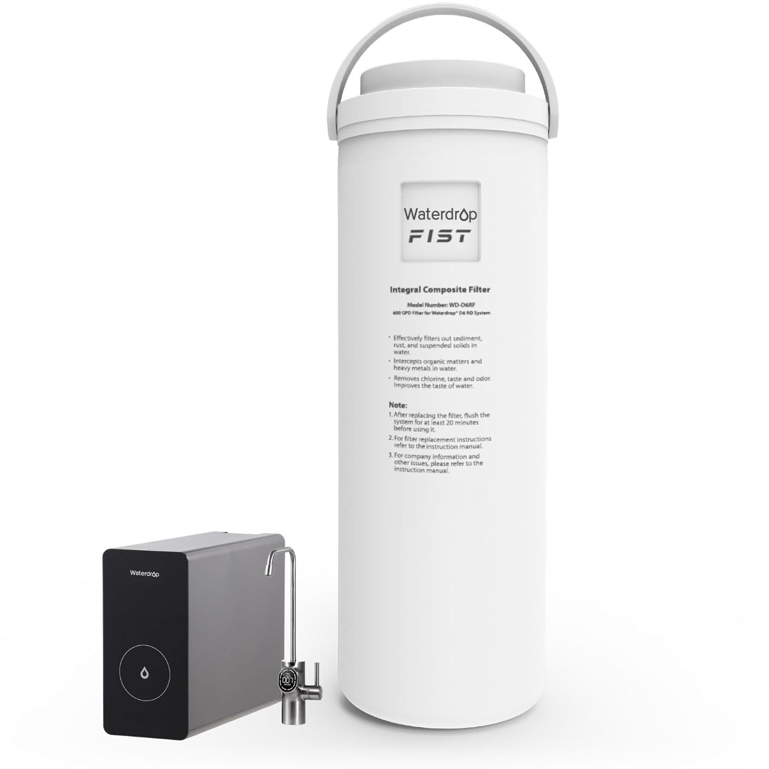 D6RF Filter, Replacement for D6 Tankless Reverse Osmosis System, 1-Year Lifetime