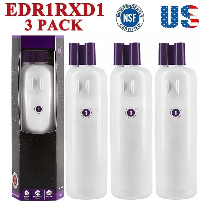 3 PACK ΕDR1RXD1 Refrigerator Water Filter 1 Replacement NEW US Stock