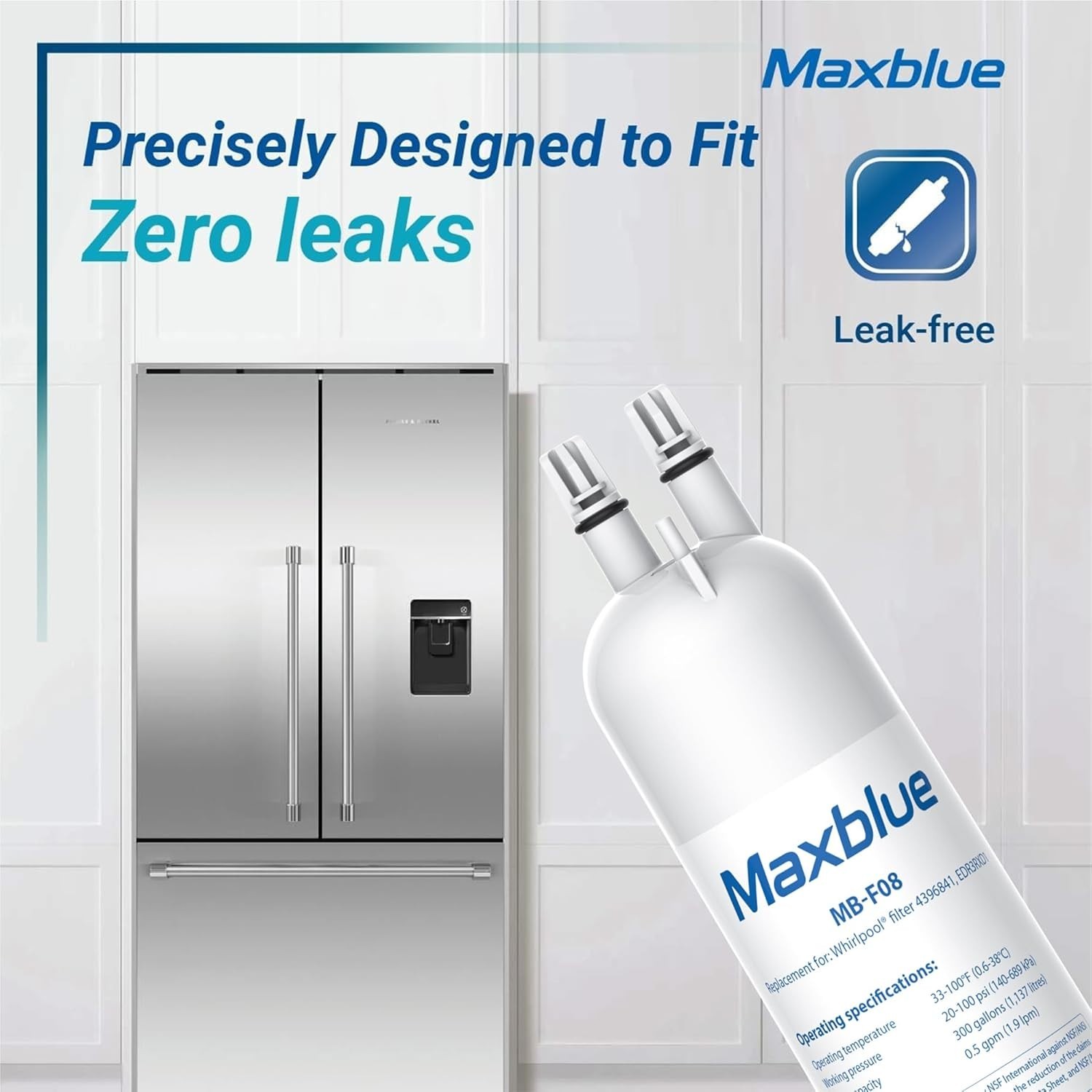 Maxblue Refrigerator Water Filter Replacement for Kenmore® 46-9083, 3 Filters