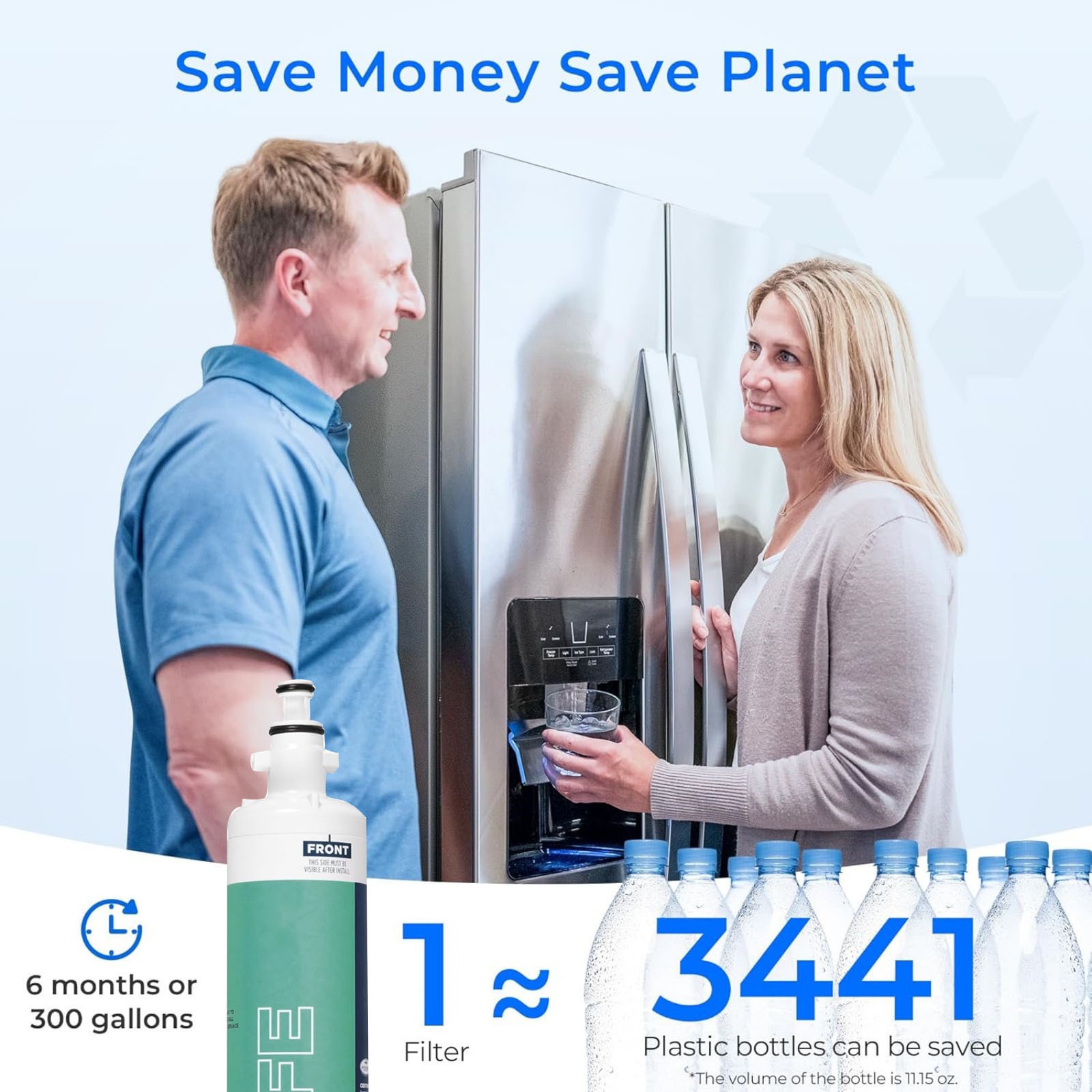 For GE RPWFE Water Filter Refrigerator Replacement Without Chip Type Original