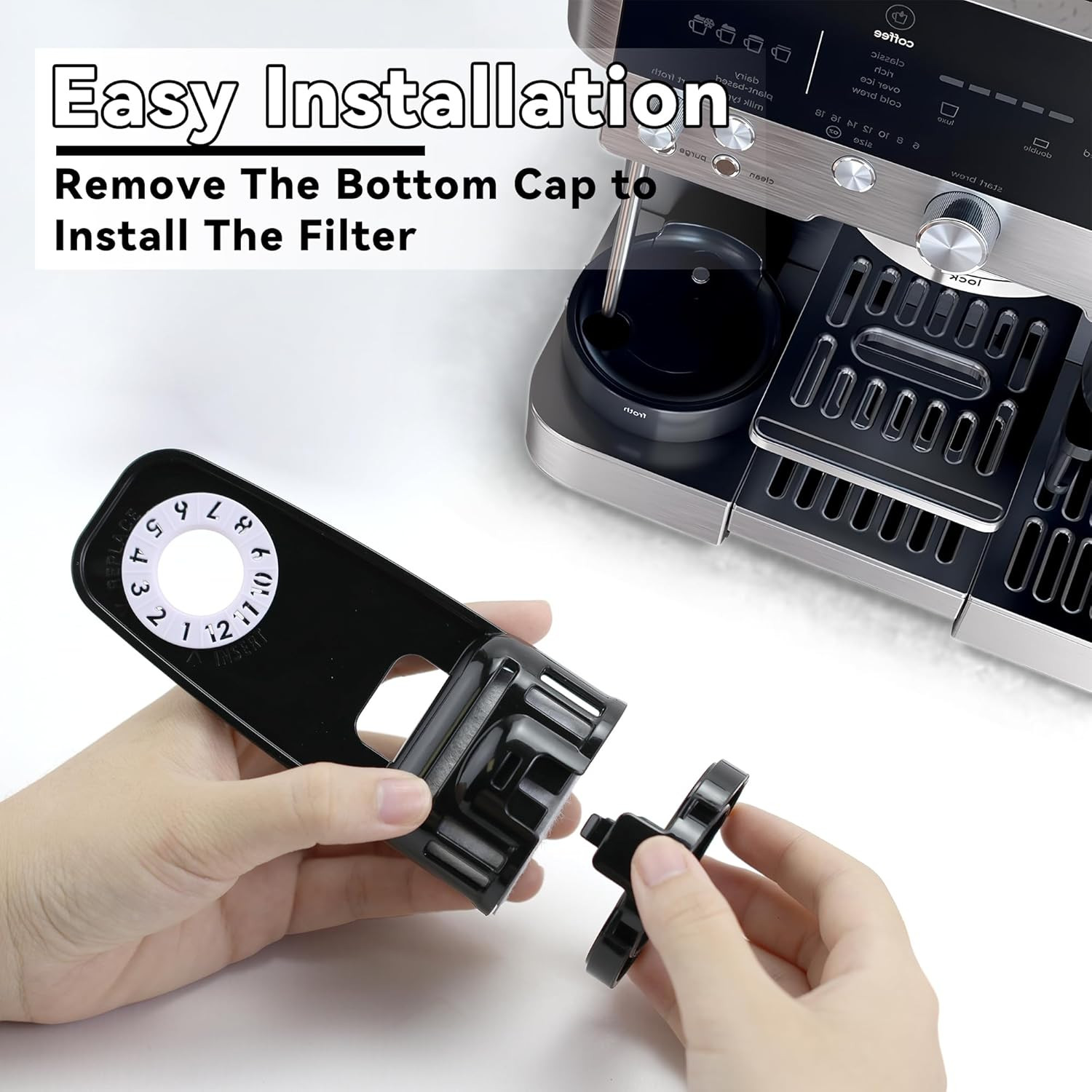 5Pcs Water Filter Replacement & 1Pcs Water Filter Holder for Ninja Luxe Coffee