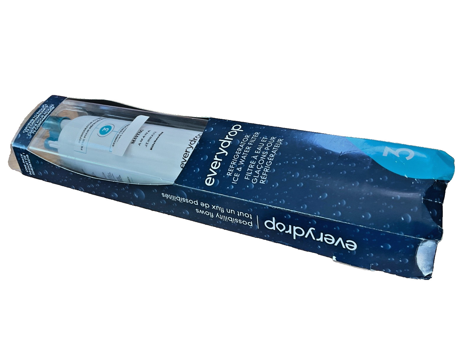 EVERYDROP Replacement ICE & WATER Refrigerator Filters #3 EDR3RX1 Sealed..NEW!!