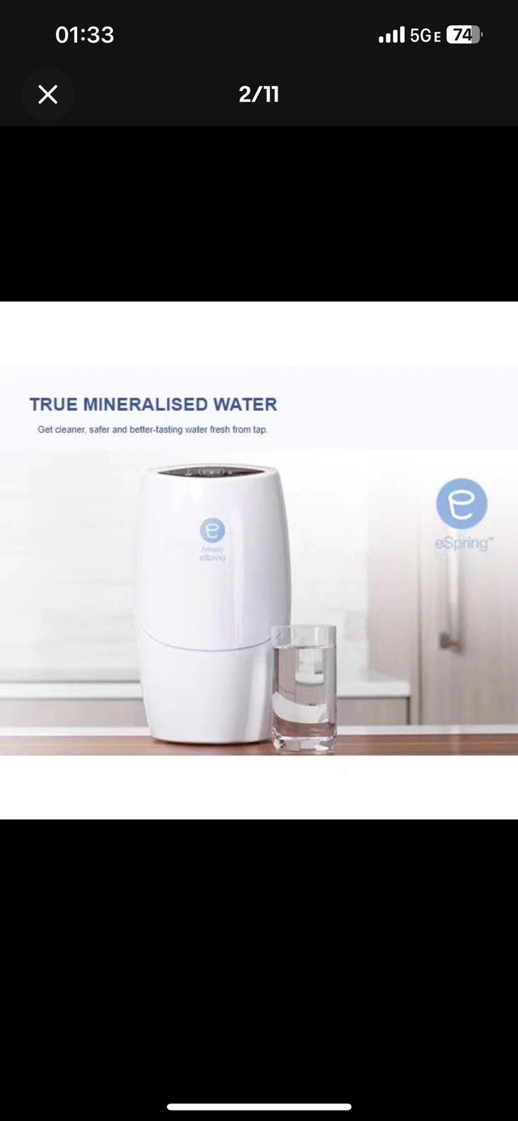 Amway ESpring Replacement Water Filter Purifier Cartridge UV Technology 100186