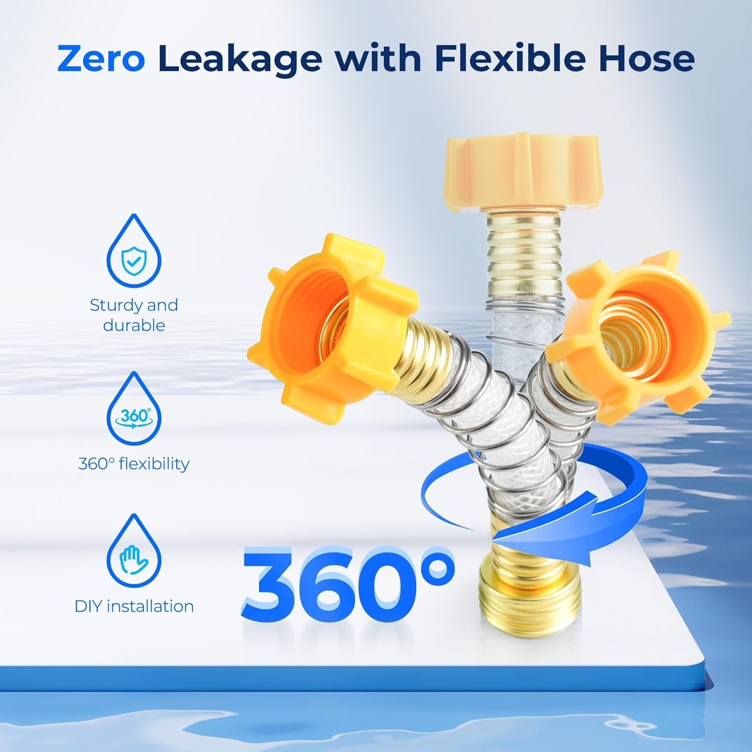 Waterdrop RV Inline Water Filter,NSF Certified,6 Filters with 6 Hose Protectors