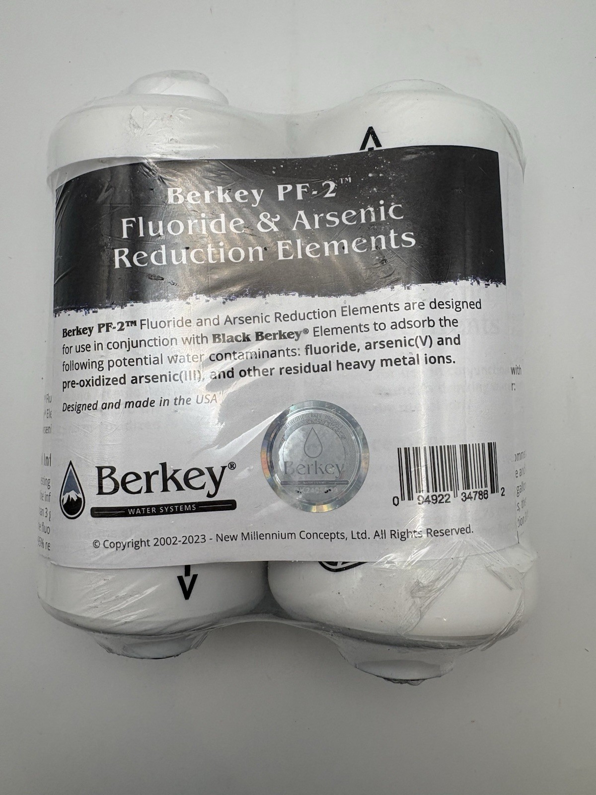 Berkey PF-2 Fluoride & Arsenic Reduction Water Filters for Berkey Systems –New