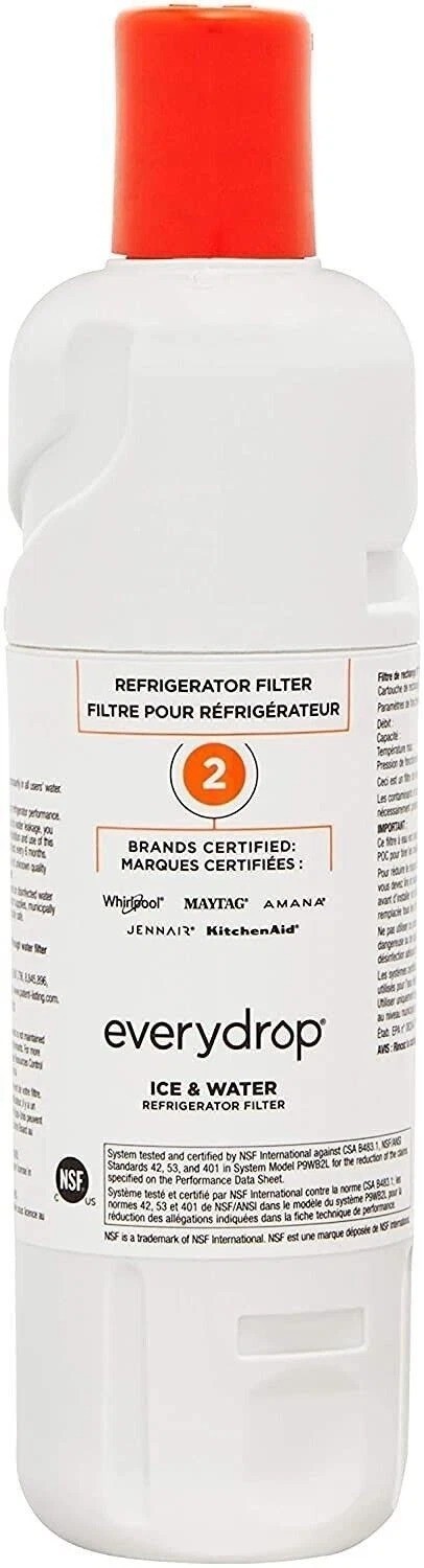 1PACK W10413²645A EDR2²RXD1 Filter 2 9082 Refrigerator Ice Replacement USA NEW