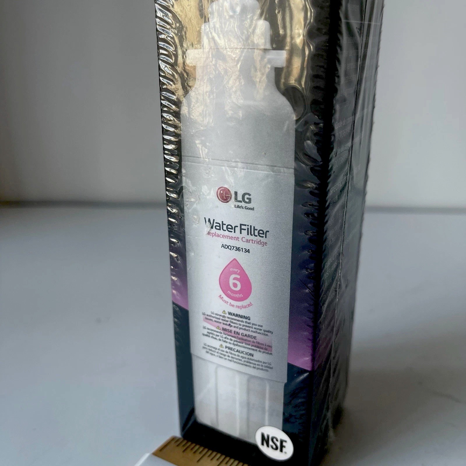 OEM Sealed LG LT800P Fridge Water Filter 200 Gallons 6 Mos ADQ73613401 Korea New