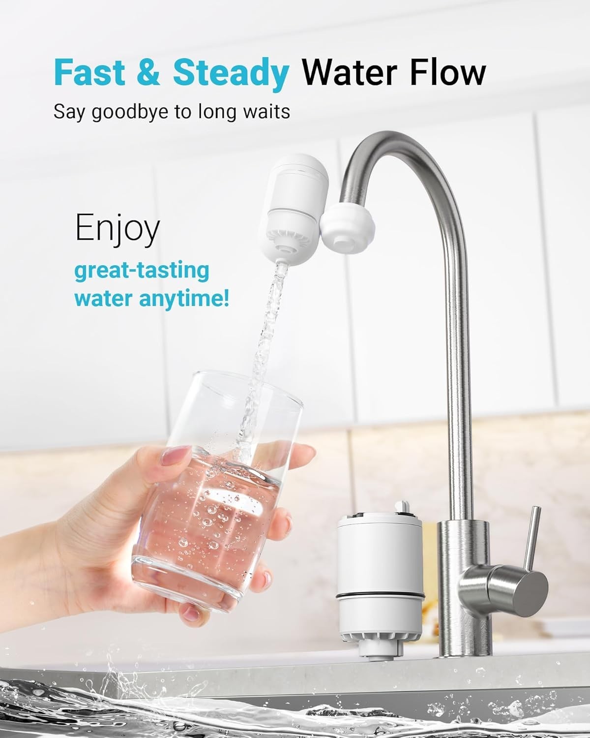AQUA CREST Faucet Water Filter,replacement for RF-3375(RF33752V2),3 Packs