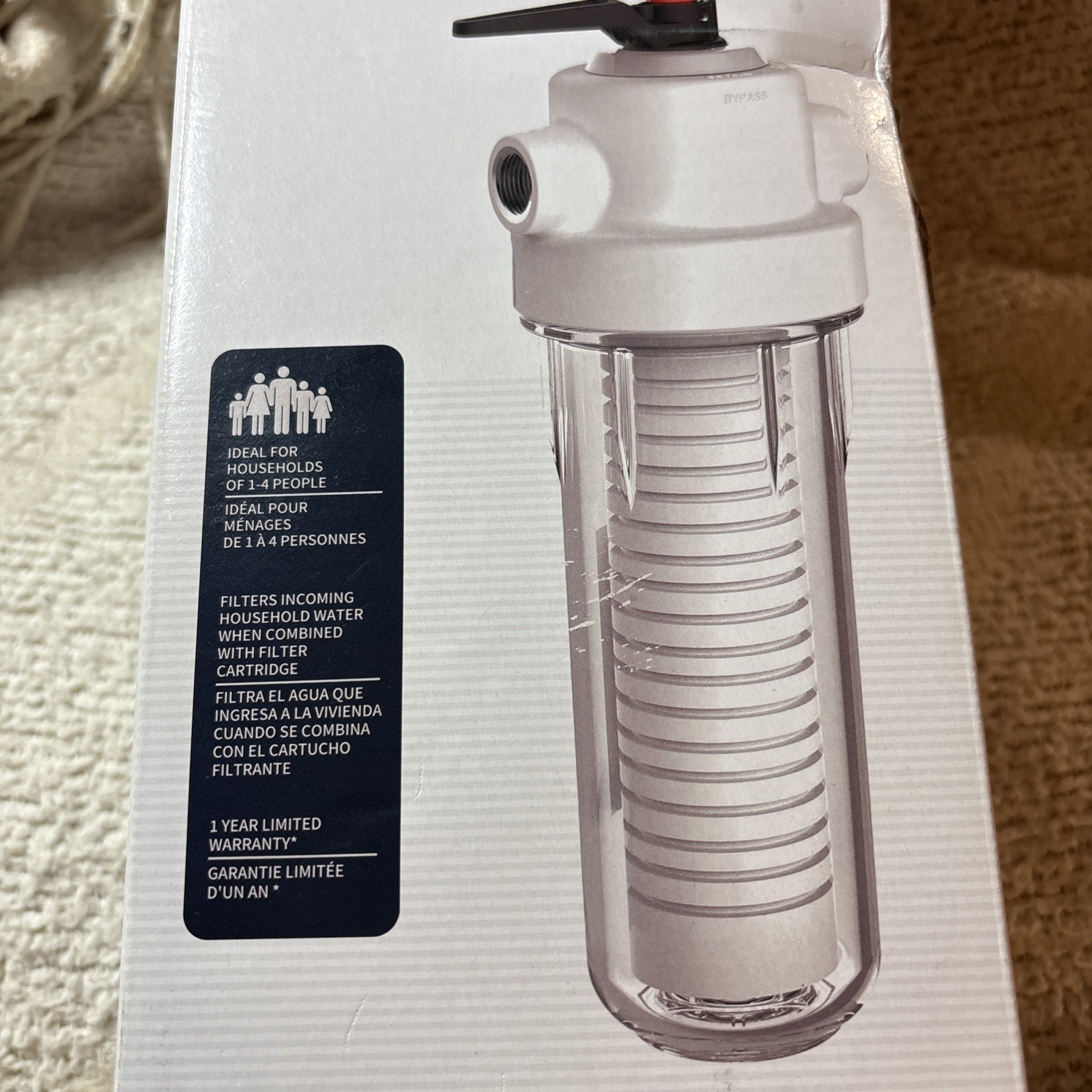Whirlpool 10 x 2.5 Inch Whole House Water Filtration System WHKF-DWHV, 3/4″…