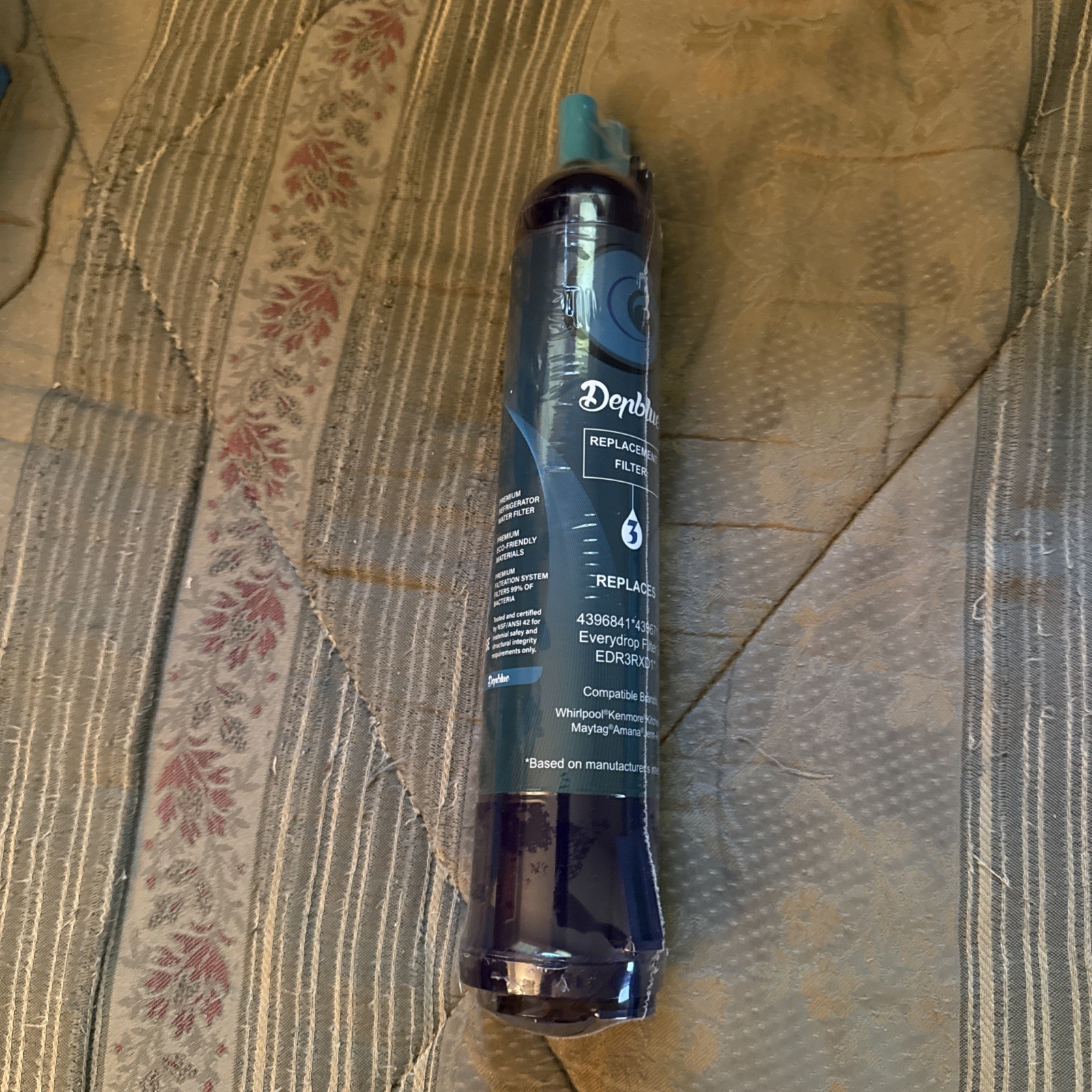 2 DENBLUE REFRIGERATOR Replacement WATER ICE FILTER 3 4396841 43968710 EDR3RXD1
