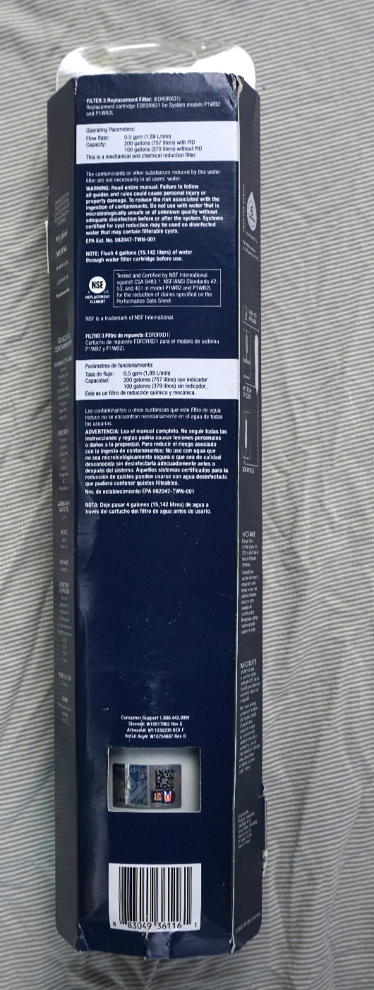 Whirlpool Everydrop #3 Refrigerator Ice & Water Filter Filtration – Brand New