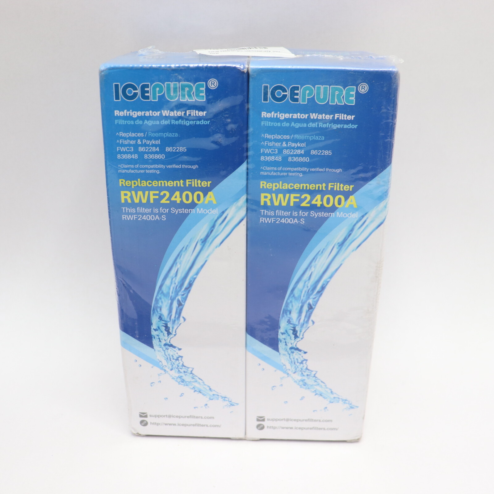 (2-Pk) Icepure Refrigerator Water Filter RWF2400A