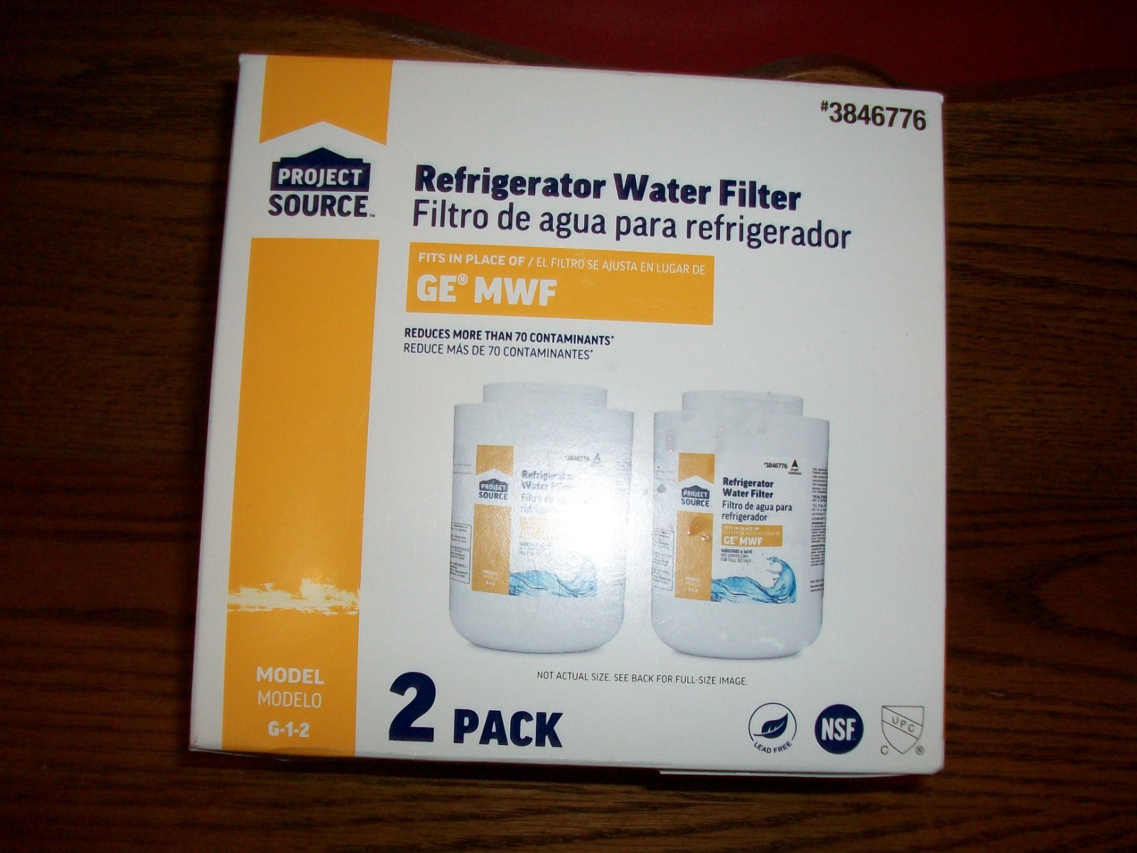 Project Source Refrigerator Water Filter 2pk #3846776 Model G-1-2 – Ships FREE