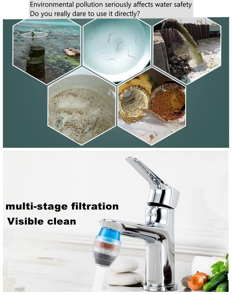 3 Pack Faucet Mount Filters,Faucet Water Filter Purifier Kitchen Tap Filtration