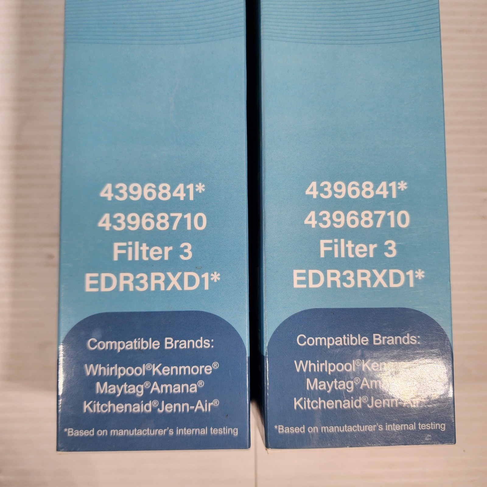 2 DENBLUE REFRIGERATOR Replacement WATER ICE FILTER 3 4396841 4396871 EDR3RXD1